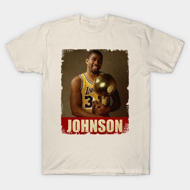 Magic Johnson - NEW RETRO STYLE T-Shirt by FREEDOM FIGHTER PROD